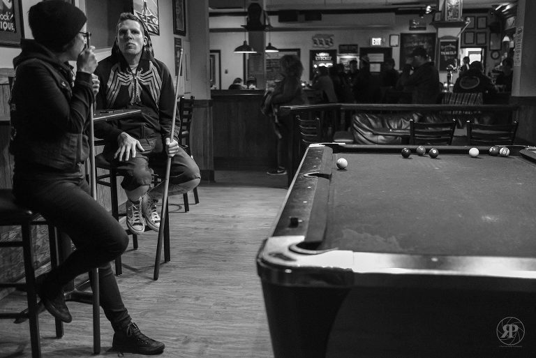 Pool game in pub