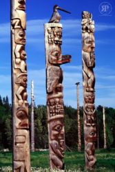 Totems, Gitanyow (Kitwancool), British Columbia, 1994