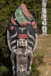 Salmon Totem, Original 'Namgis Burial Grounds, Alert Bay