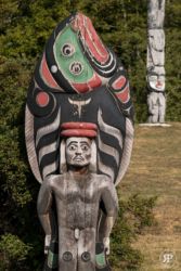 Salmon Totem, Original 'Namgis Burial Grounds, Alert Bay