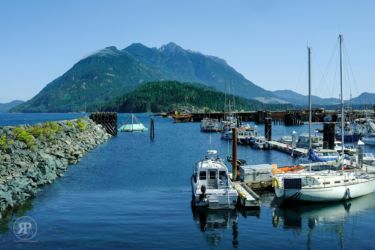 Blue Skies Over Kelsey Bay, Vancouver Island